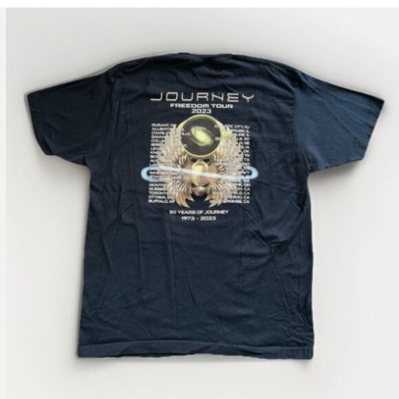 Journey 50th Anniversary Freedom Tour 23 Concert Dates Rock Shirt Adult Size XL - Picture 3 of 4